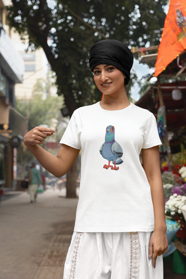 Unisex Premium Adults T-shirt - Ellen S Art work Pigeon