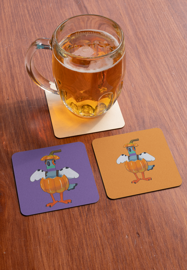 Dave the Pumpkin coaster