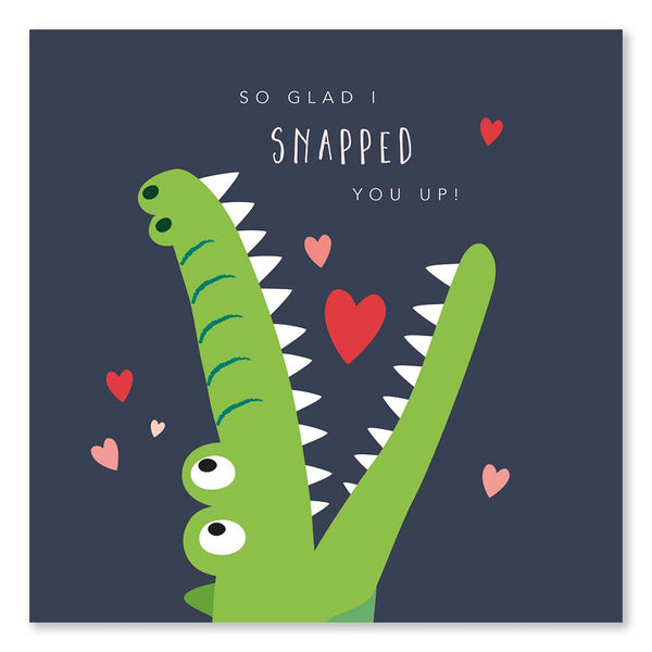 Klara Hawkins - Snappy Crocodile Fun Valentine's Card