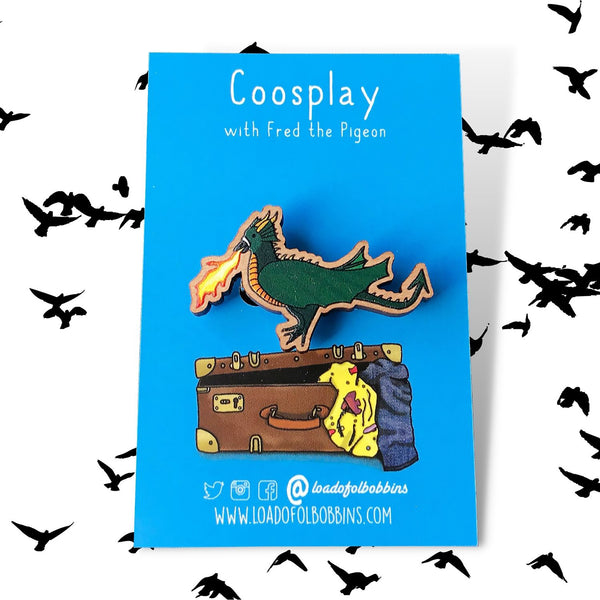 Dragon Pigeon Coosplay pin badge