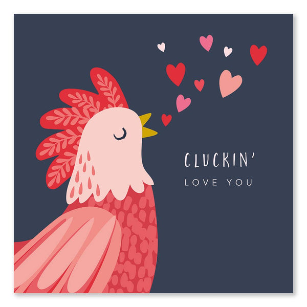 Klara Hawkins - Chicken Valentine's Card / Cluckin' Love You/ Cockerel